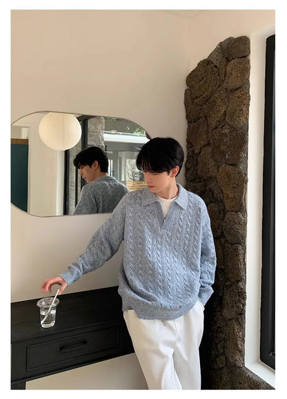 Men’s Jacquard Knit Pullover
