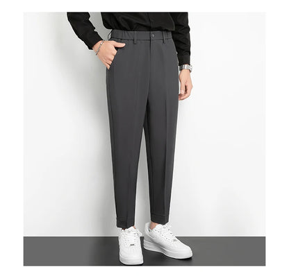 Men’s Slim Cuffed Suit Pants