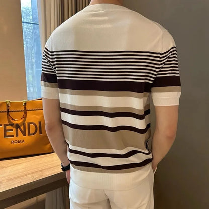 Men’s Striped Knit T-Shirt