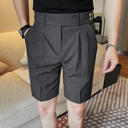 Men’s Slim-Fit Suit Shorts
