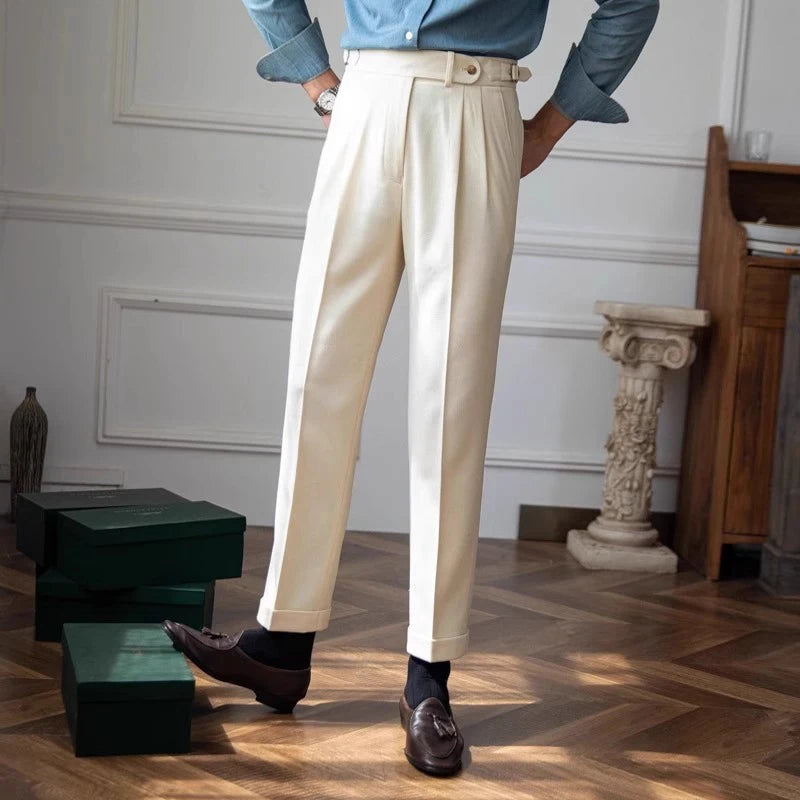 Men’s Draped Baggy Suit Pants