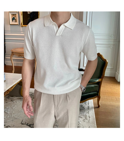 Men’s Knitted Polo Shirt