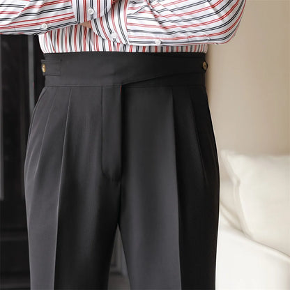 Men’s Light Luxury Slim-fit Trousers