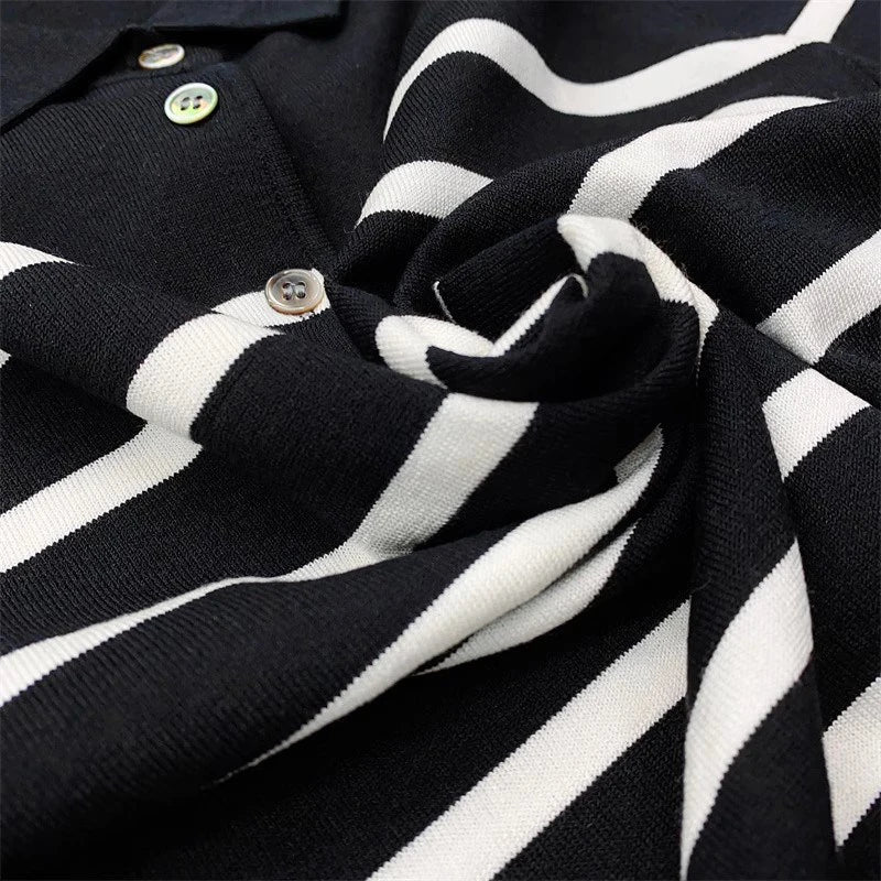 Men’s Button-Down Knit Polo