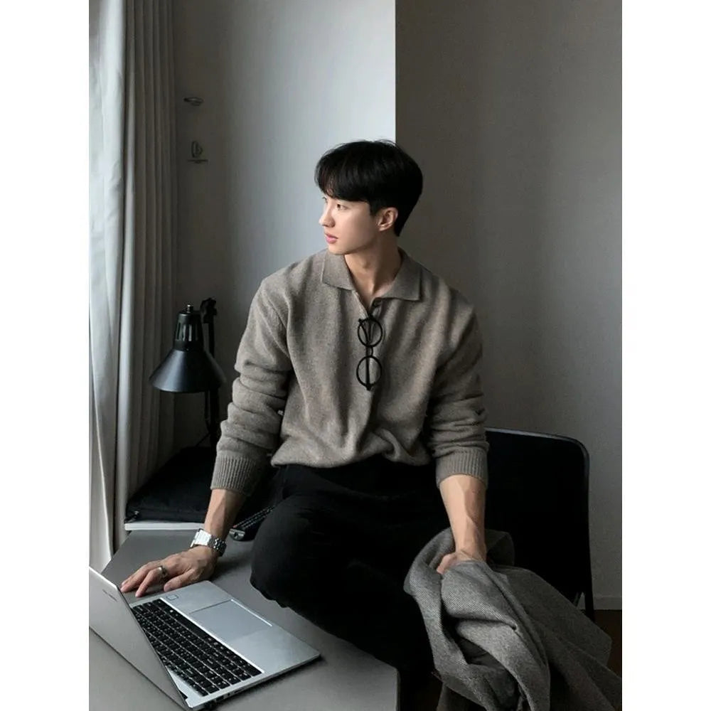 Men’s Polo Neck Sweater