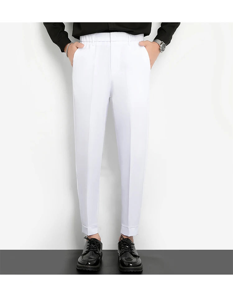 Men’s Slim Cuffed Suit Pants