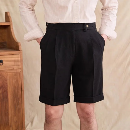 Men’s Slim-Fit Suit Shorts