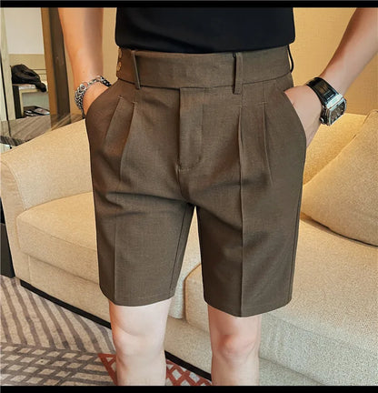 Men’s Slim-Fit Suit Shorts