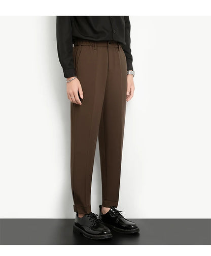 Men’s Slim Cuffed Suit Pants