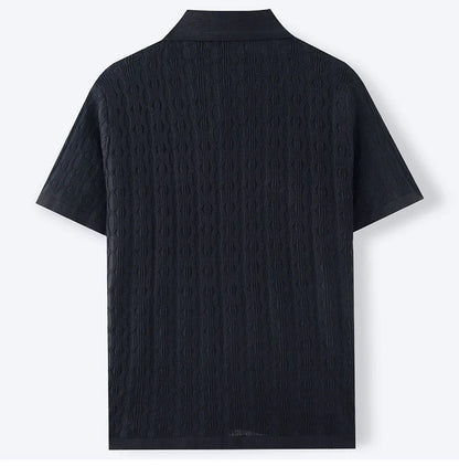 Men’s Textured Knit Polo