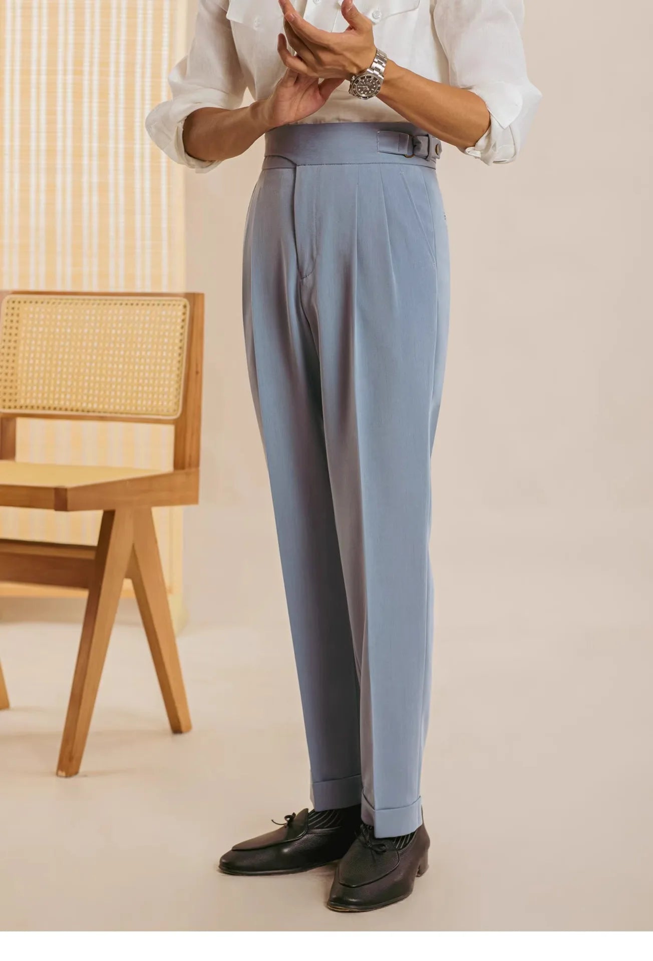 Men’s Draped Suit Pants