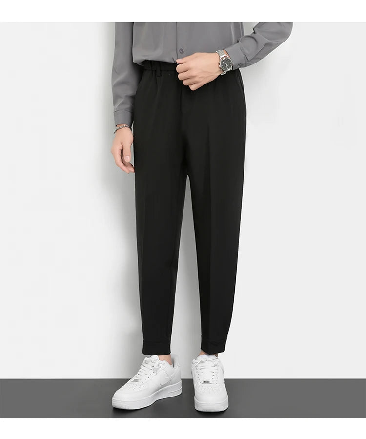 Men’s Slim Cuffed Suit Pants