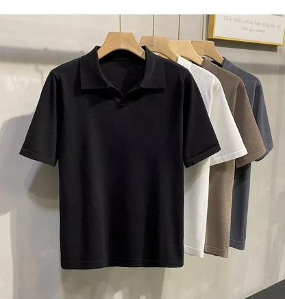 Men’s Knitted Polo Shirt
