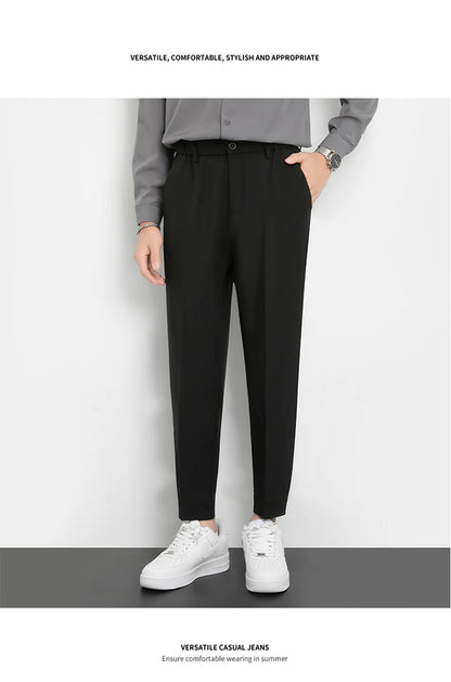 Men’s Slim Cuffed Suit Pants