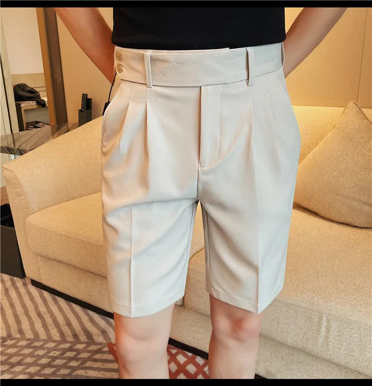 Men’s Slim-Fit Suit Shorts