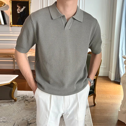 Men’s Knitted Polo Shirt