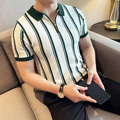 Men’s Slim-Fit Knitted Polo