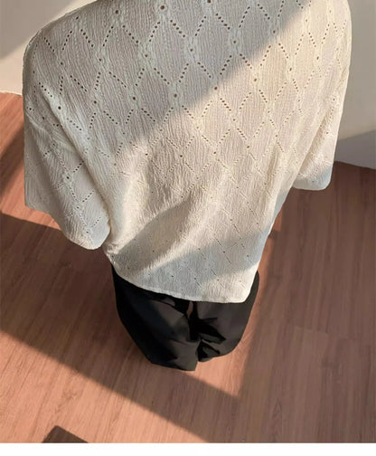 Men’s Jacquard Collar Shirt