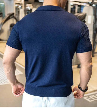 Men’s Knitted Polo Shirt
