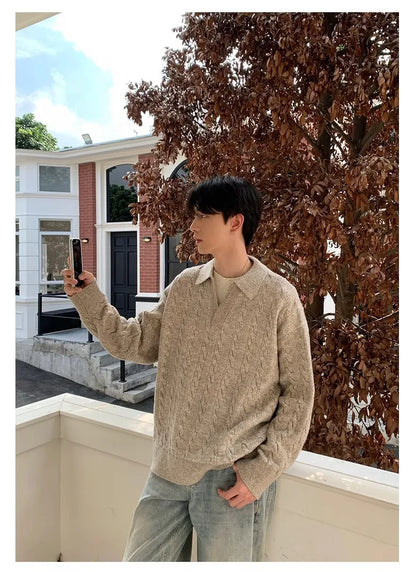 Men’s Jacquard Knit Pullover