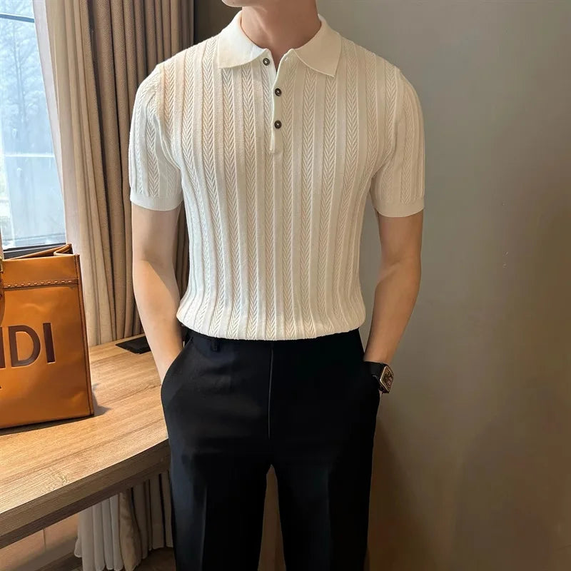 Men’s Jacquard Polo Shirt