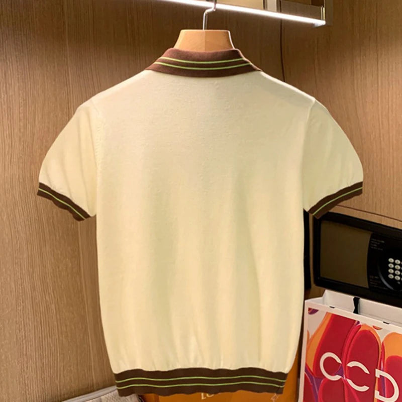 Men’s Knit Zipper Polo