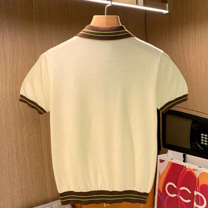 Men’s Knit Zipper Polo