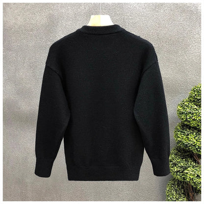 Men’s Patchwork Knit Sweater