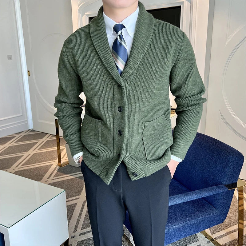 Men’s Knitted Cardigan Coat