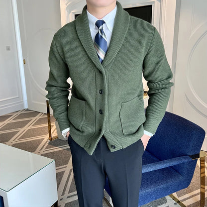 Men’s Knitted Cardigan Coat