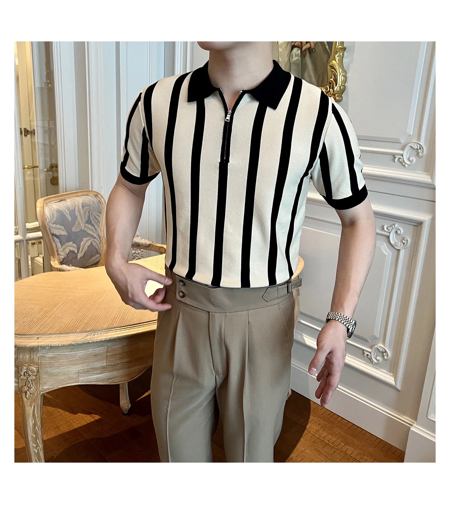 Men’s Knitted Polo Shirt