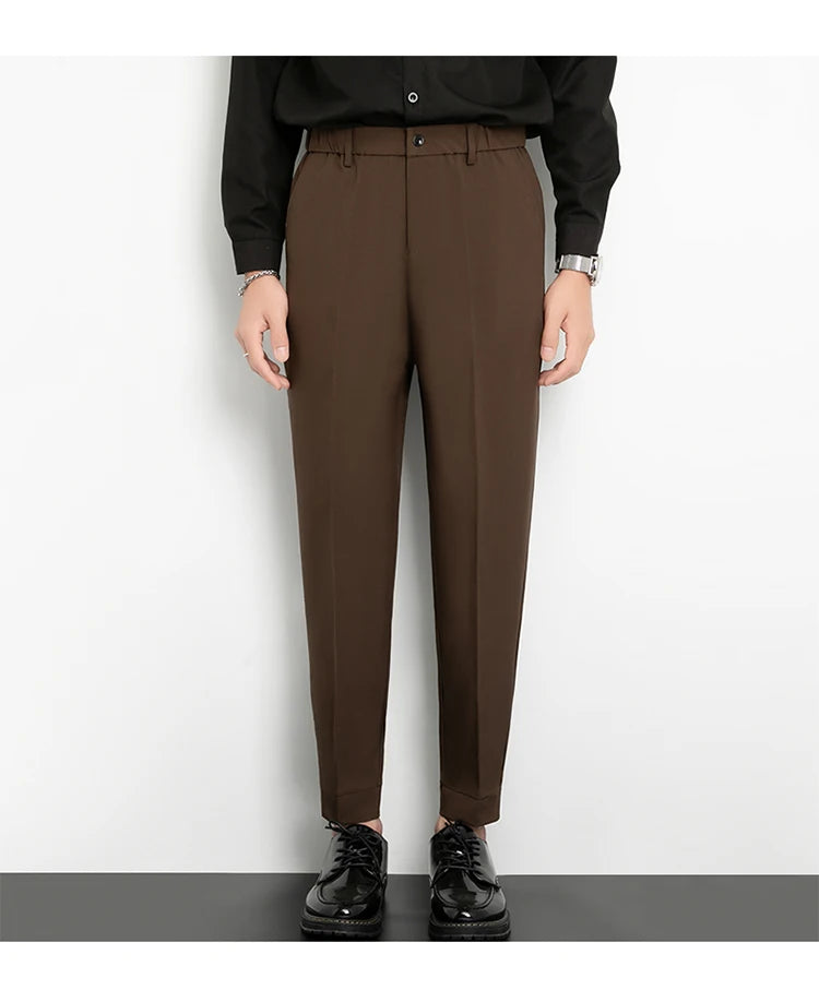 Men’s Slim Cuffed Suit Pants