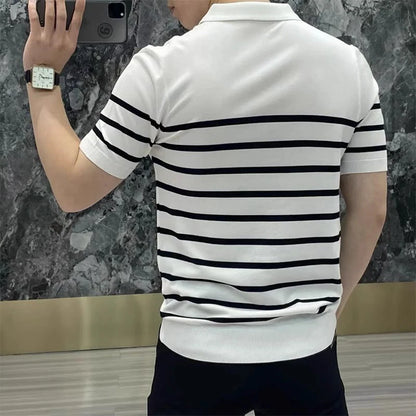 Men’s Button-Down Knit Polo