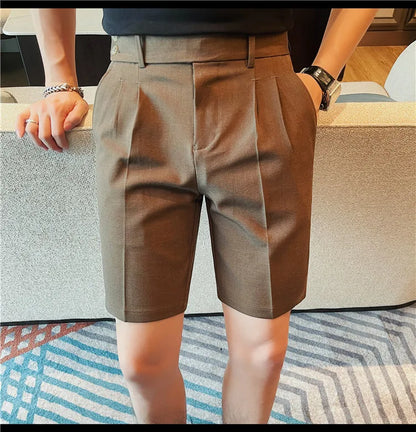 Men’s Slim-Fit Suit Shorts