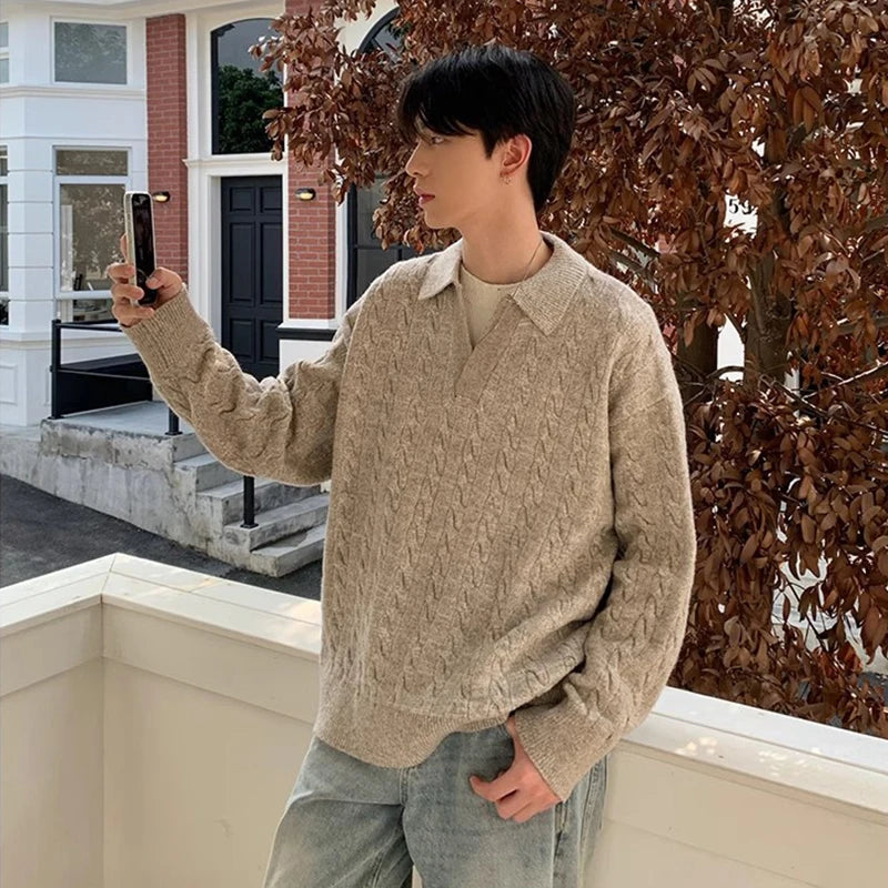 Men’s Jacquard Knit Pullover
