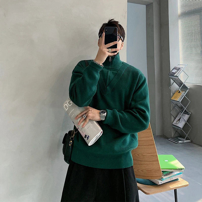 Men’s Knit Turtleneck Pullover