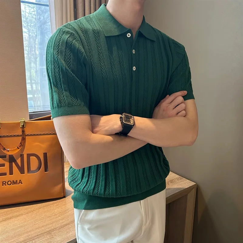 Men’s Jacquard Polo Shirt