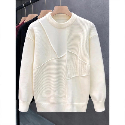 Men’s Patchwork Knit Sweater