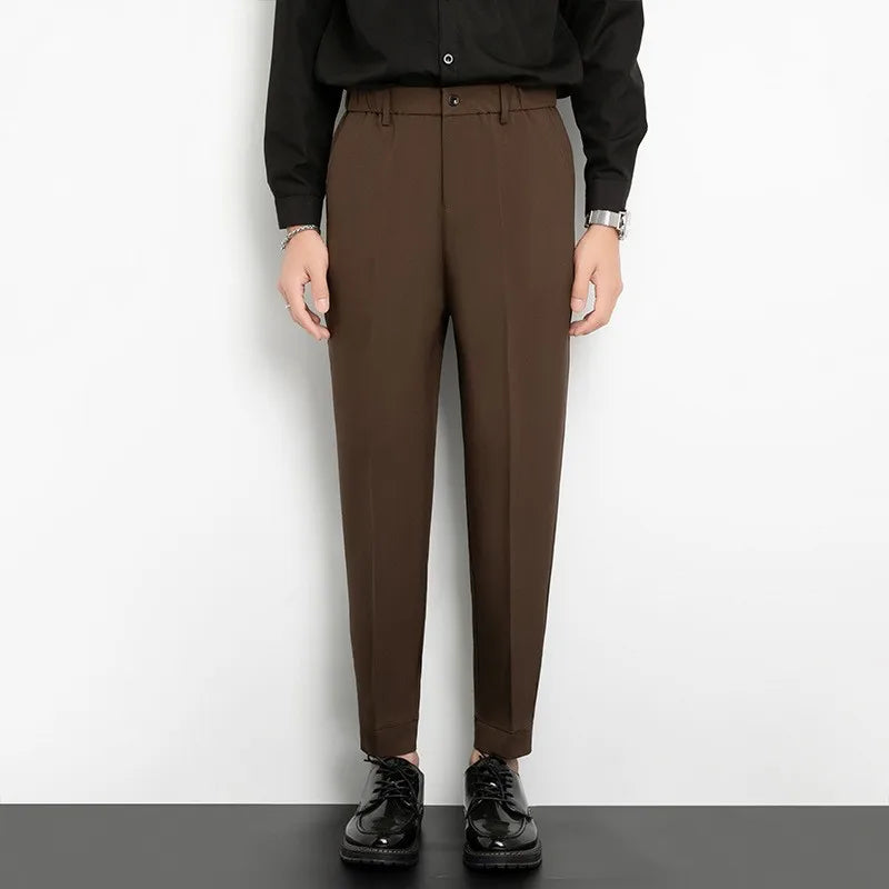 Men’s Slim Cuffed Suit Pants