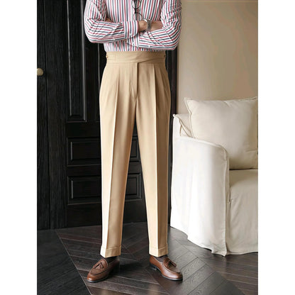 Men’s Light Luxury Slim-fit Trousers