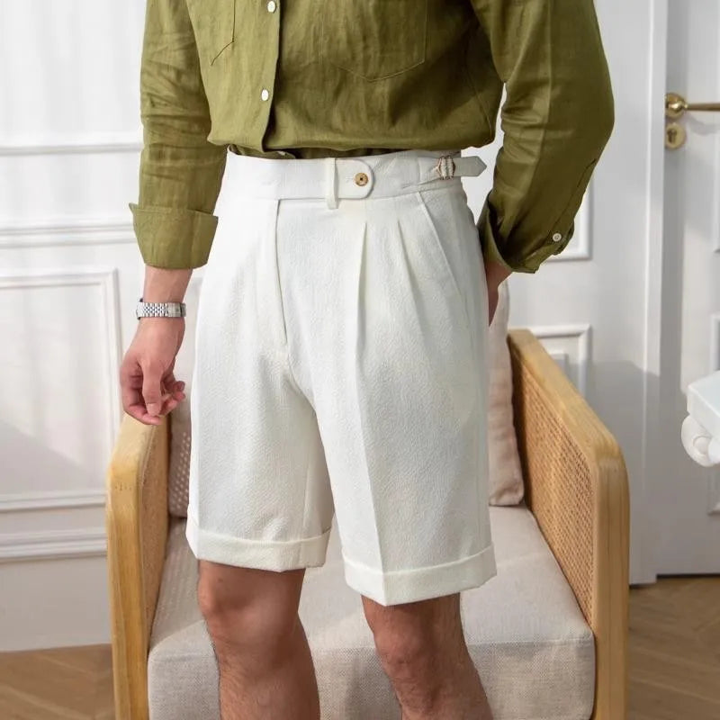Men’s Slim-Fit Suit Shorts