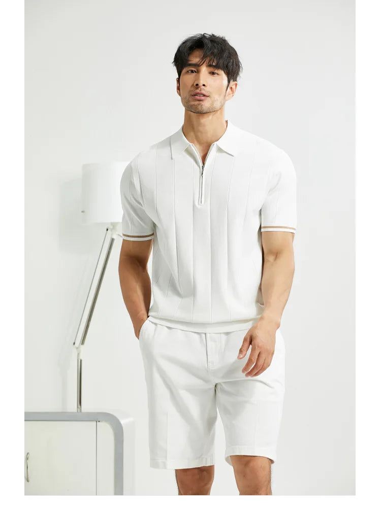 Men’s Refined Zipper Polo