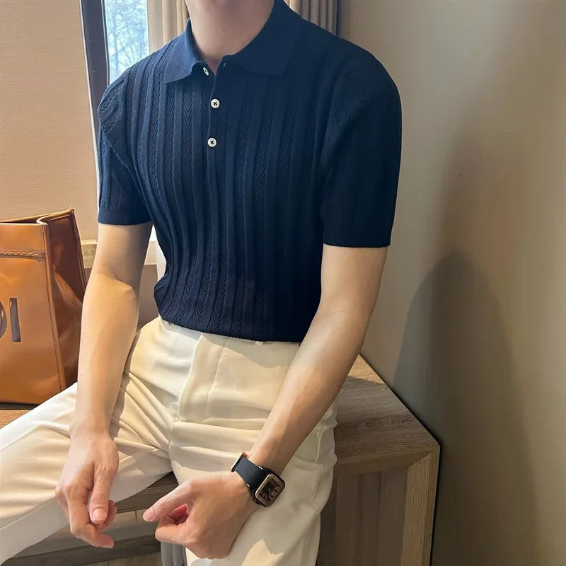 Men’s Jacquard Polo Shirt