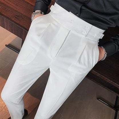 Men’s Cropped Suit Pants