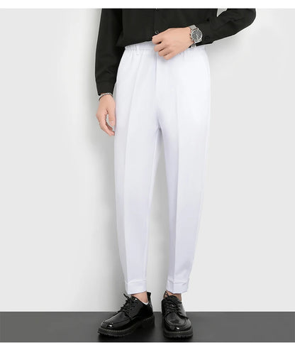 Men’s Slim Cuffed Suit Pants