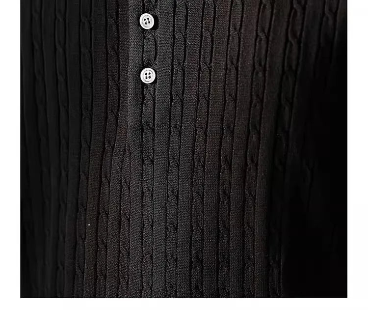Men’s Henry Collar Knit T-Shirt