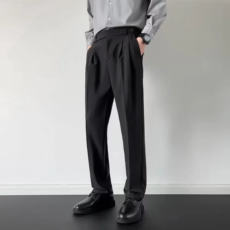 Men’s Draped Baggy Suit Pants