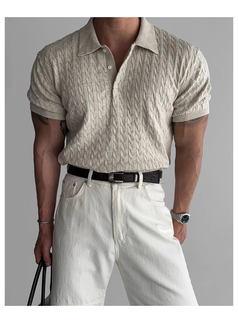 Men’s Jacquard Polo Shirt