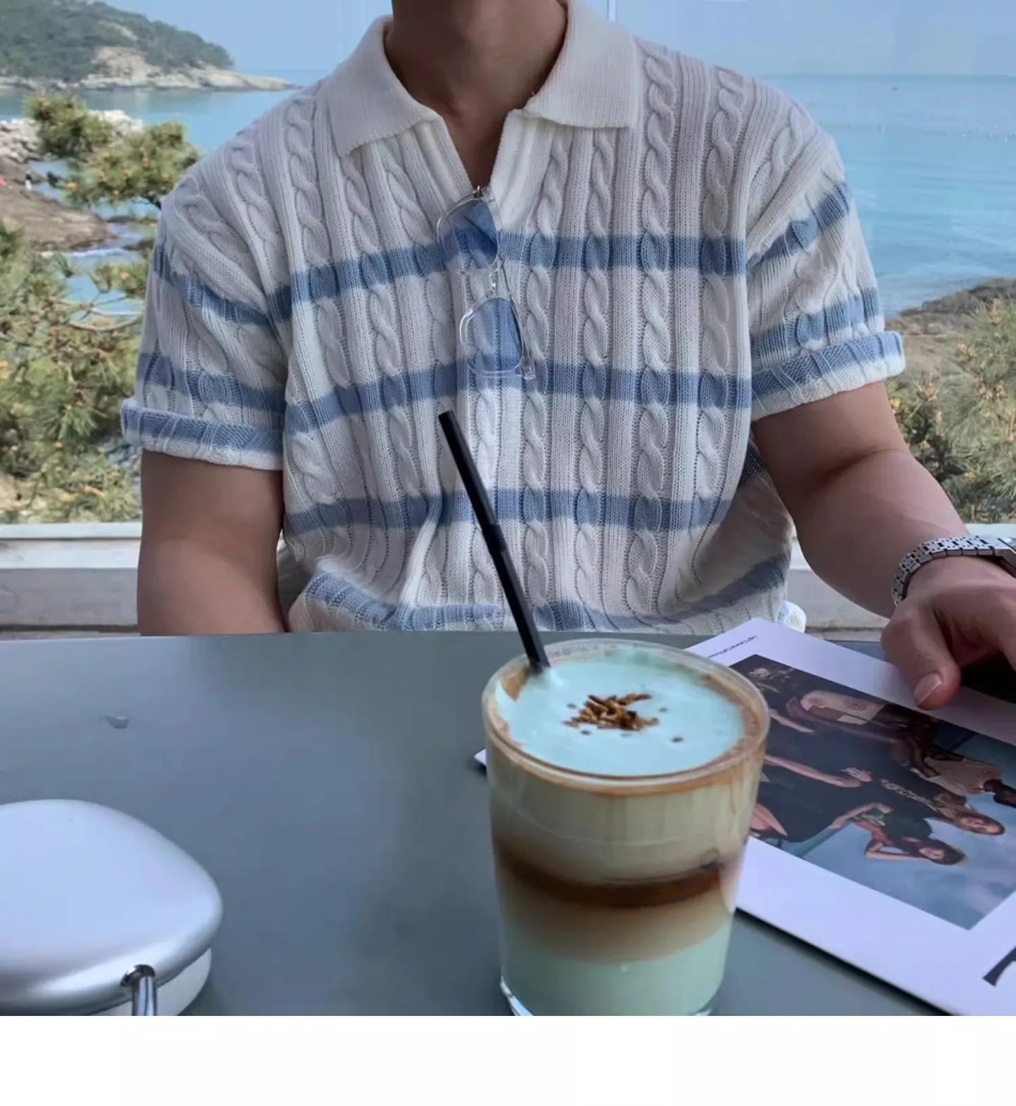 Men’s Knit Polo Shirt