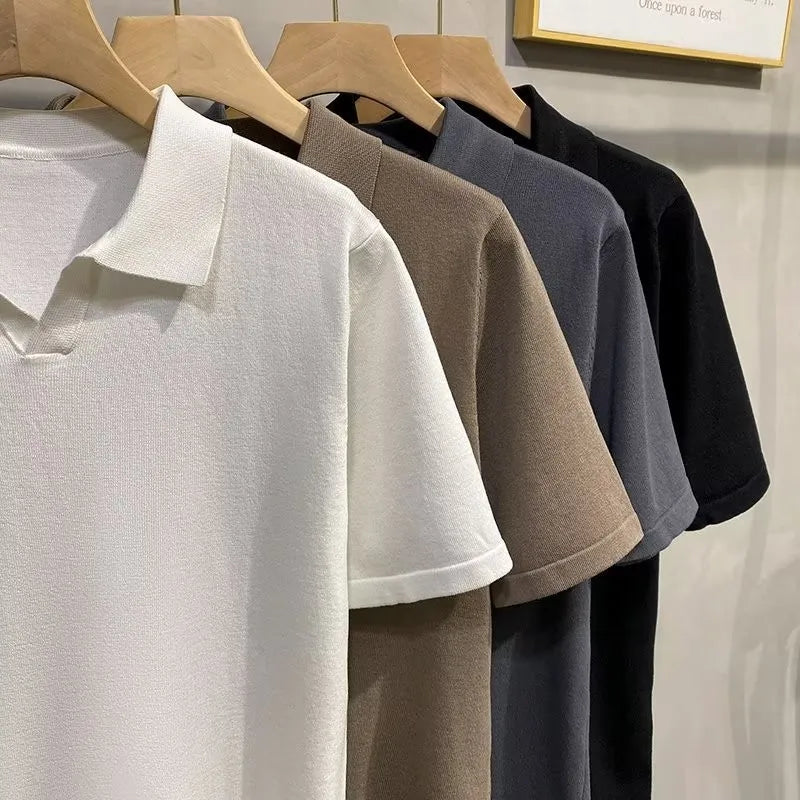 Men’s Knitted Polo Shirt